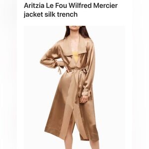 Aritzia Le Fou Wilfred Mercier jacket silk trench M